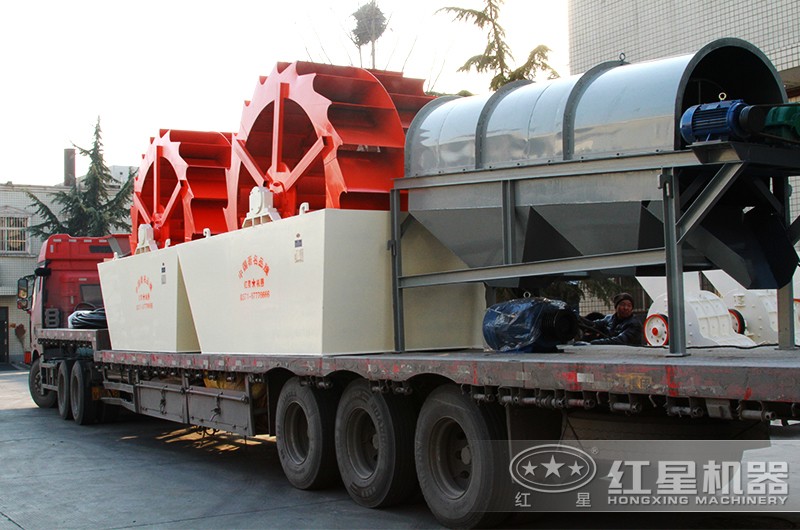 一天洗3000方沙子(石子)的水洗沙機(jī)設(shè)備整裝發(fā)貨 一天洗3000方沙子(石子)的水洗沙機(jī)設(shè)備整裝發(fā)貨