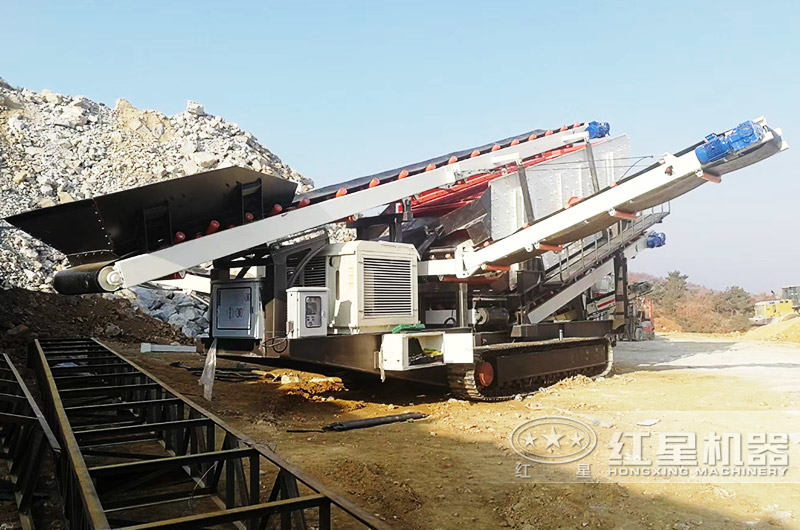 篩分履帶流動式破碎機:篩分+傳輸 篩分履帶流動式破碎機:篩分+傳輸