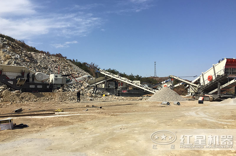履帶式移動砂石料生產線 履帶式移動砂石料生產線