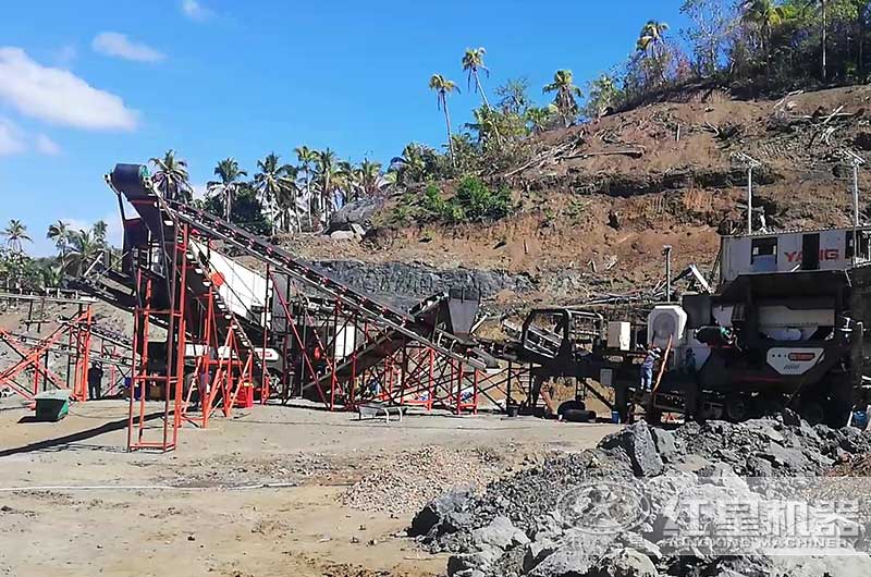 移動式石子破碎生產線 移動式石子破碎生產線