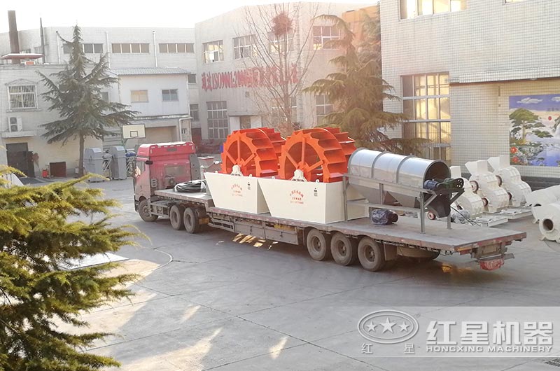 一套洗沙設備發貨 一套洗沙設備發貨