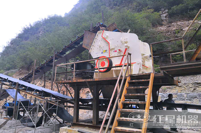 石子生產線現場_反擊式破碎機 石子生產線現場_反擊式破碎機