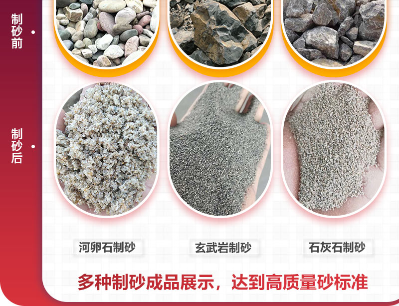 不同種類(lèi)機(jī)制砂成品 不同種類(lèi)機(jī)制砂成品