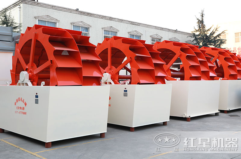 雙輪、三輪斗式洗砂機圖片