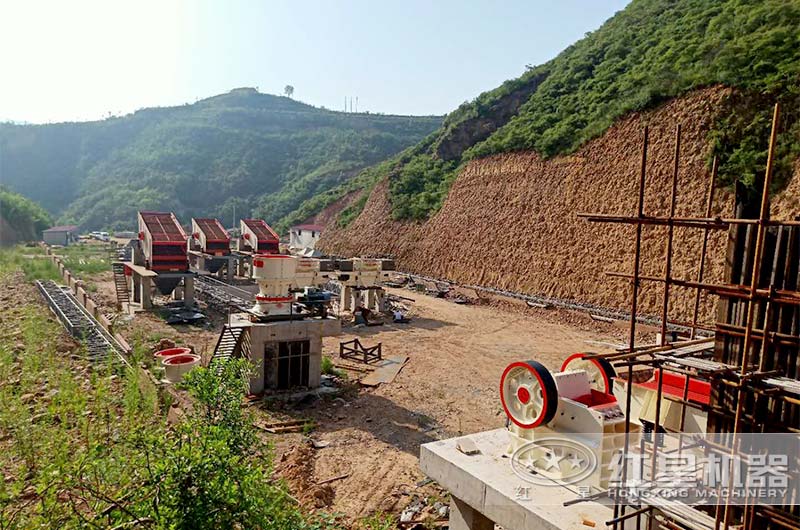 大中型砂石生產線現場 大中型砂石生產線現場